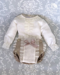 Diaper cover and blouse Velencié