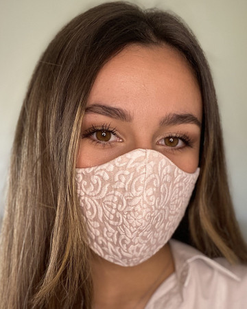 Mascarilla Damasco Rosa Mascarilla Damasco Rosa