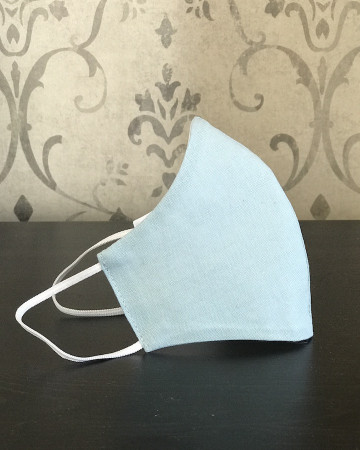 Mascarilla de Lino verde agua Mascarilla de Lino verde agua