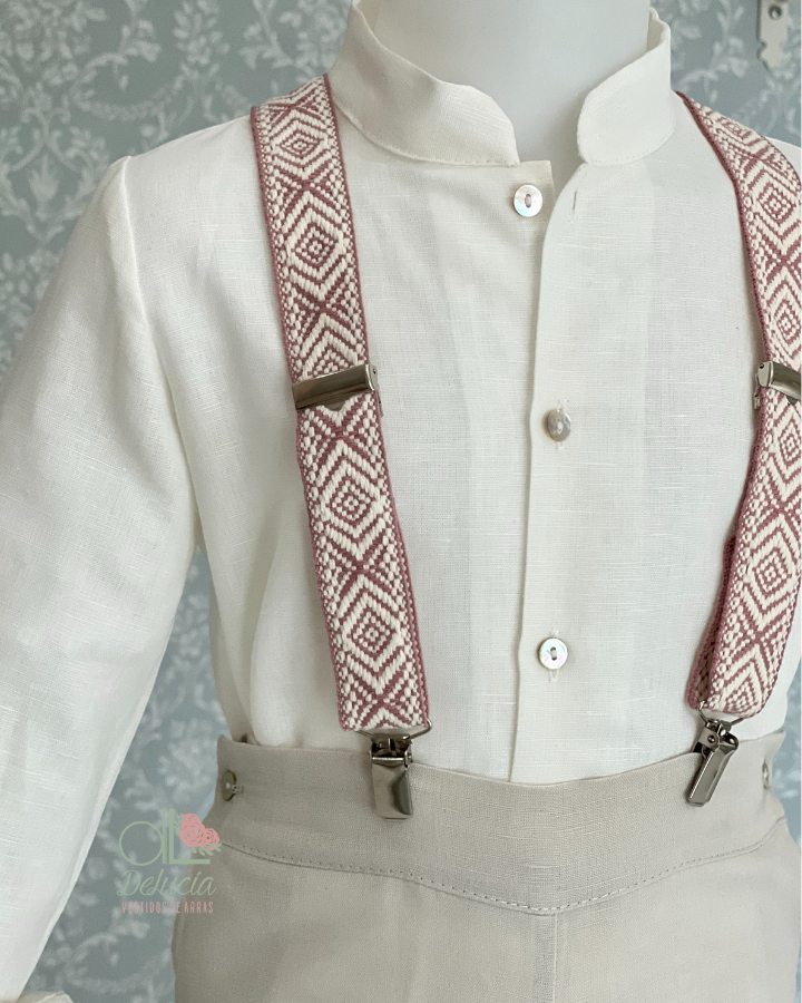 Tirante étnico rosa