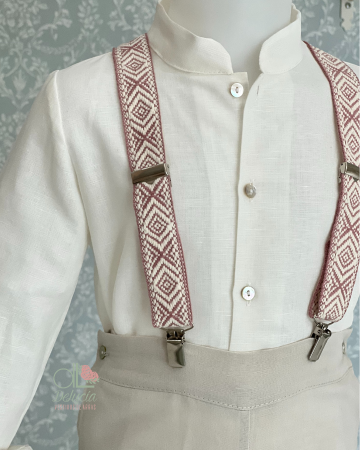 Tirante étnico rosa