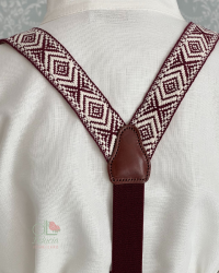 Tirante étnico burdeos