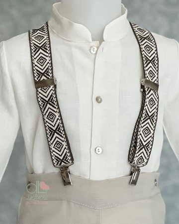 Tirante étnico verde caqui