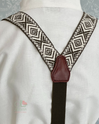 Tirante étnico verde caqui