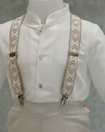 Tirante étnico beige