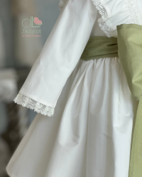 Vestido Magnolia manga francesa