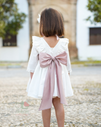 Vestido Magnolia manga francesa