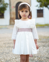 Vestido Magnolia manga francesa