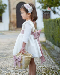 Vestido Magnolia manga francesa