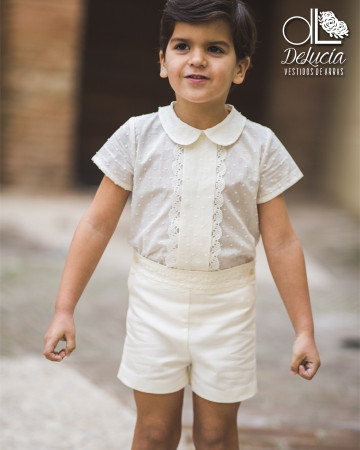 Conjunto de niño en manga corta Helena Conjunto de niño en manga corta Helena